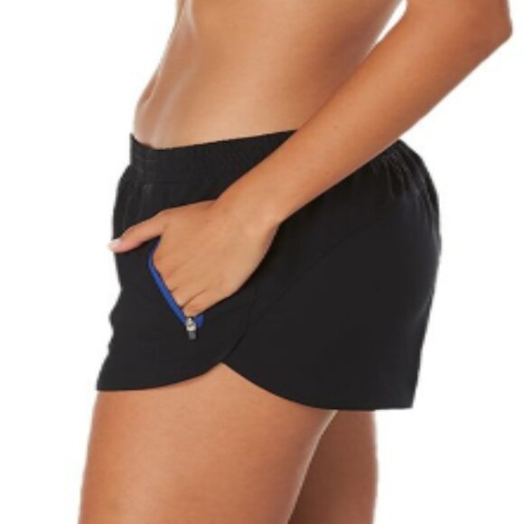 NWOT Speedo Women's Colorblock Swim Shorts - Black, Sz Lg - Picture 3 of 8